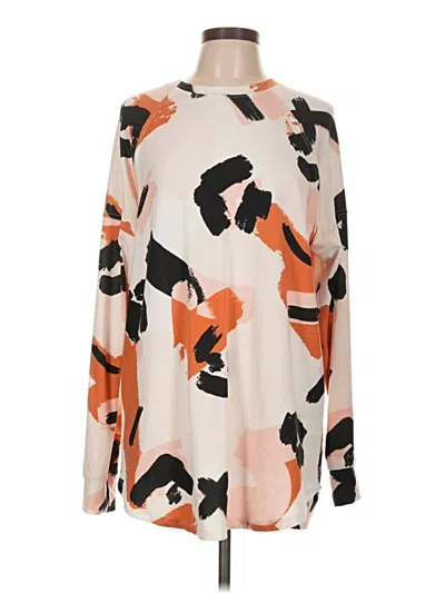 Pre-owned Lularoe Long Sleeve Blouse In Ivory