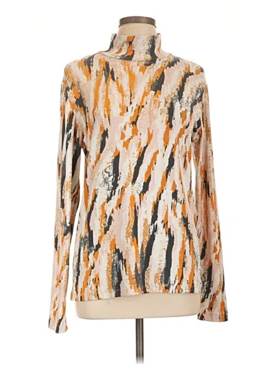Pre-owned Lularoe Long Sleeve Blouse In Orange