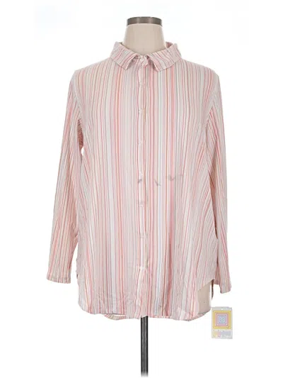 Pre-owned Lularoe Long Sleeve Blouse In Pink