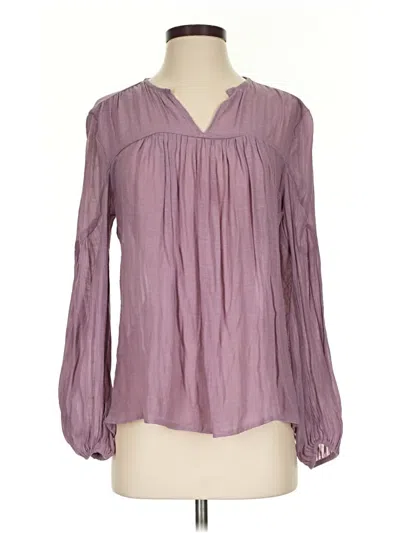 Pre-owned Lularoe Long Sleeve Blouse In Purple