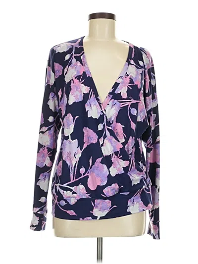 Pre-owned Lularoe Long Sleeve Blouse In Purple