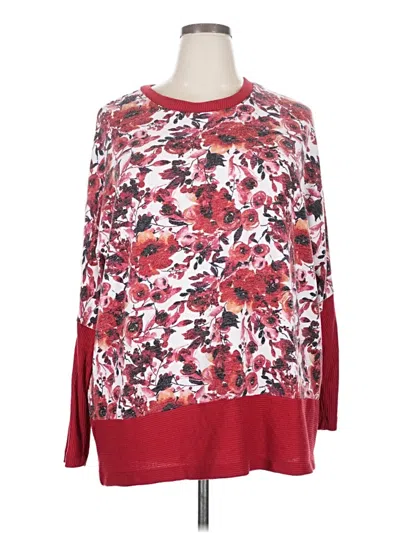 Pre-owned Lularoe Long Sleeve Blouse In Red