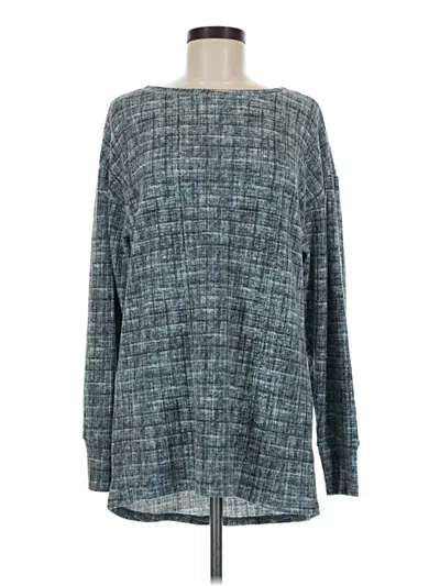 Pre-owned Lularoe Long Sleeve Blouse In Teal