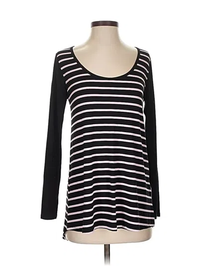 Pre-owned Lularoe Long Sleeve T-shirt In Black