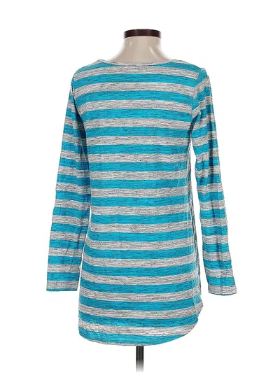 Pre-owned Lularoe Long Sleeve T-shirt In Blue