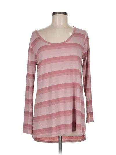 Pre-owned Lularoe Long Sleeve T-shirt In Pink