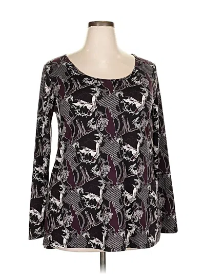 Pre-owned Lularoe Long Sleeve T-shirt In Purple