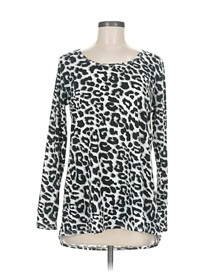 Pre-owned Lularoe Long Sleeve T-shirt In Silver