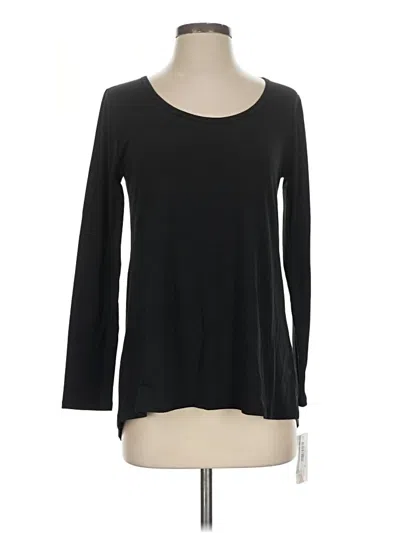 Lularoe Long Sleeve Top Black Scoop Neck Tops