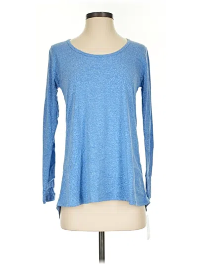 Lularoe Long Sleeve Top Blue Crew Neck Tops