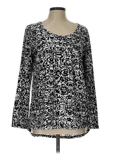 Pre-owned Lularoe Long Sleeve T-shirt In Black