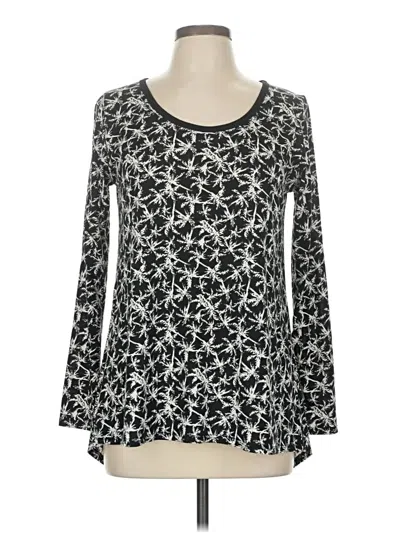Pre-owned Lularoe Long Sleeve T-shirt In Black