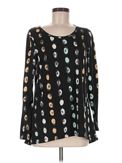 Pre-owned Lularoe Long Sleeve T-shirt In Black