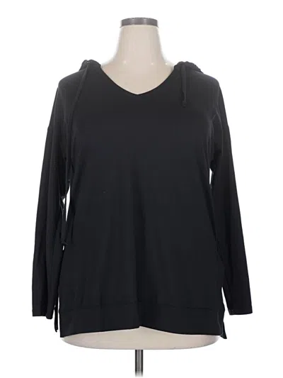 Pre-owned Lularoe Long Sleeve T-shirt In Black
