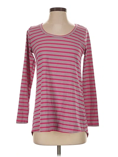 Pre-owned Lularoe Long Sleeve T-shirt In Burgundy