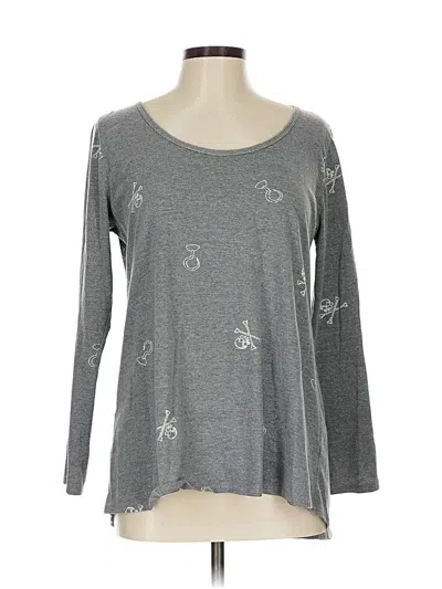 Pre-owned Lularoe Long Sleeve T-shirt In Gray