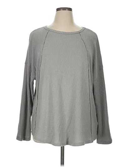 Pre-owned Lularoe Long Sleeve T-shirt In Gray