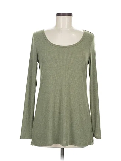 Pre-owned Lularoe Long Sleeve T-shirt In Green