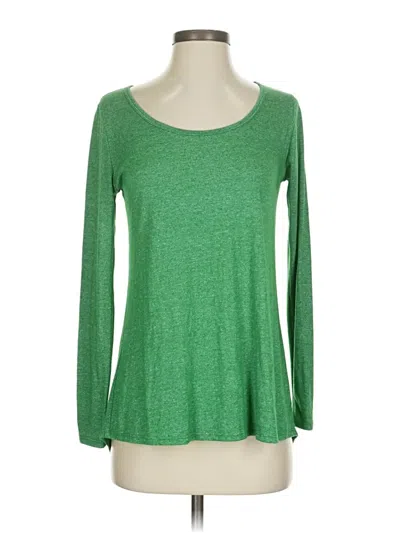 Pre-owned Lularoe Long Sleeve T-shirt In Green