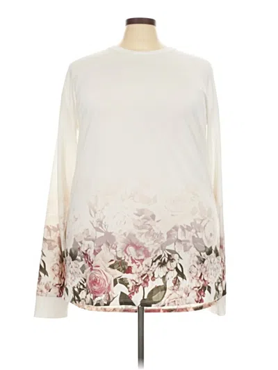 Pre-owned Lularoe Long Sleeve T-shirt In Ivory