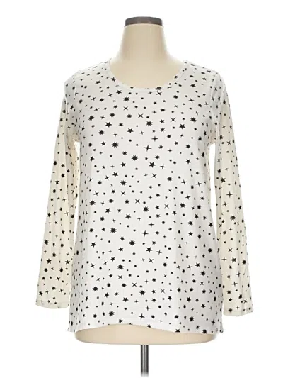 Pre-owned Lularoe Long Sleeve T-shirt In Ivory