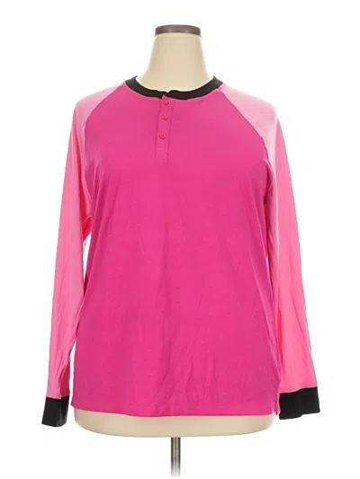 Pre-owned Lularoe Long Sleeve T-shirt In Pink