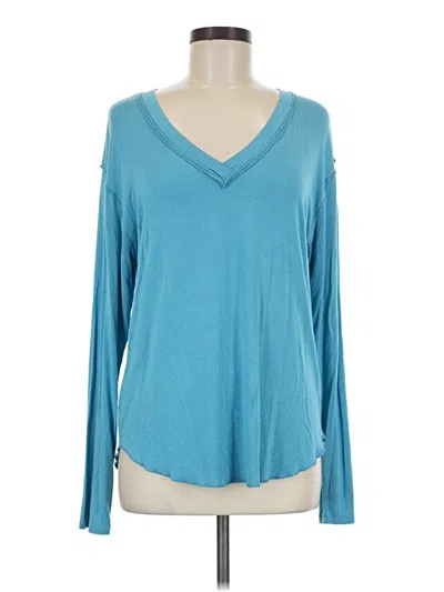 Pre-owned Lularoe Long Sleeve T-shirt In Teal