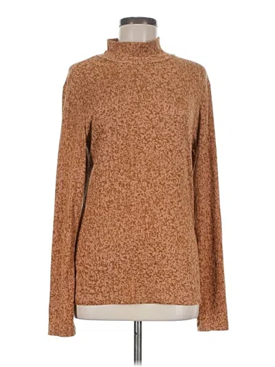 Pre-owned Lularoe Long Sleeve Turtleneck In Brown
