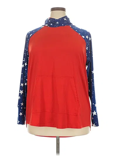 Pre-owned Lularoe Long Sleeve Turtleneck In Red