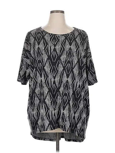 Pre-owned Lularoe Poncho In Black