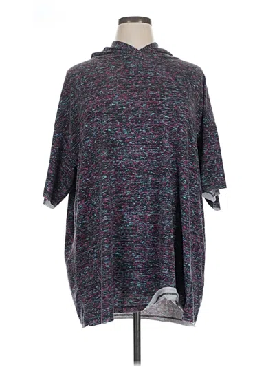 Pre-owned Lularoe Poncho In Gray