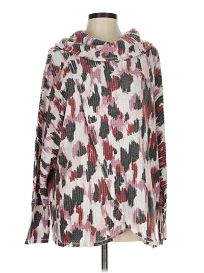 Pre-owned Lularoe Poncho In Pink