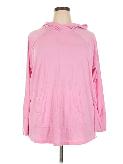 Pre-owned Lularoe Poncho In Pink