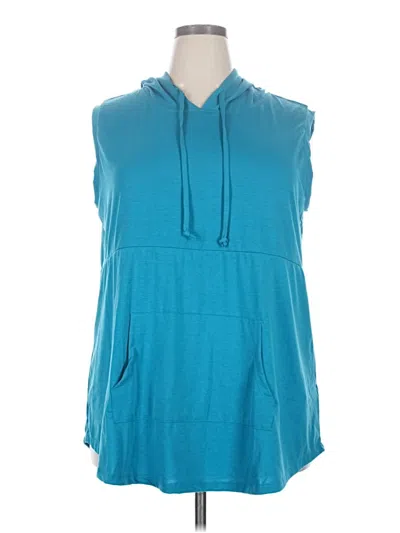 Pre-owned Lularoe Poncho In Teal