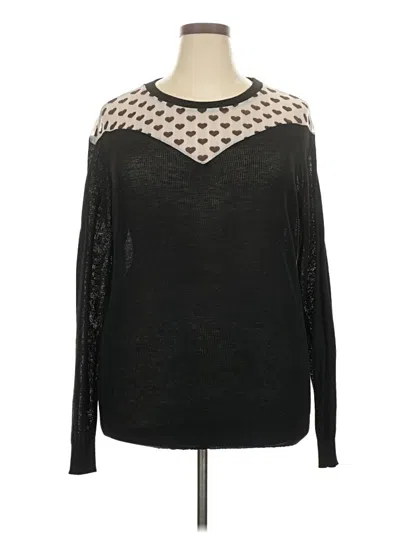 Pre-owned Lularoe Pullover Sweater In Black