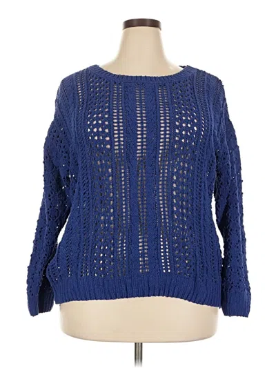 Pre-owned Lularoe Pullover Sweater In Blue