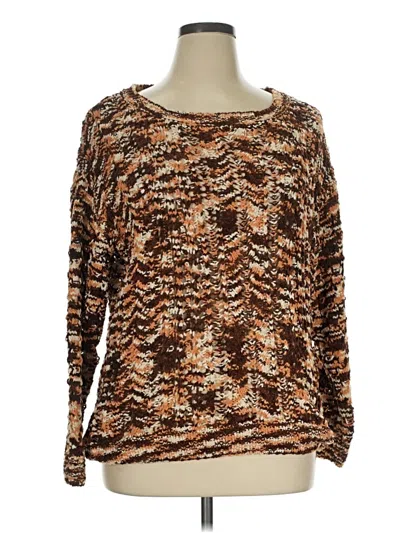 Pre-owned Lularoe Pullover Sweater In Brown