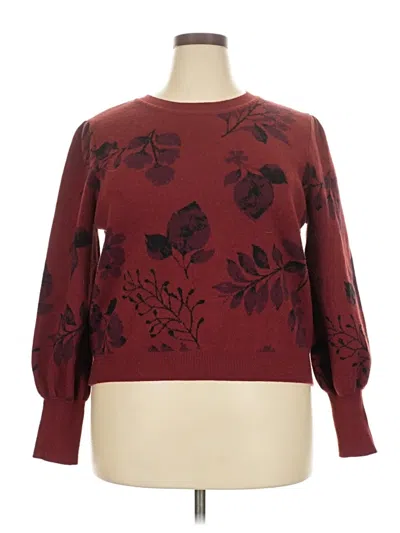 Pre-owned Lularoe Pullover Sweater In Burgundy