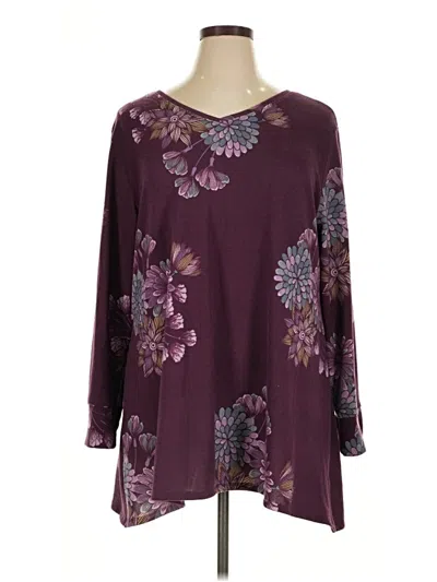 Pre-owned Lularoe Pullover Sweater In Burgundy