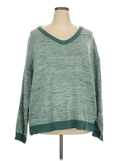 Pre-owned Lularoe Pullover Sweater In Green