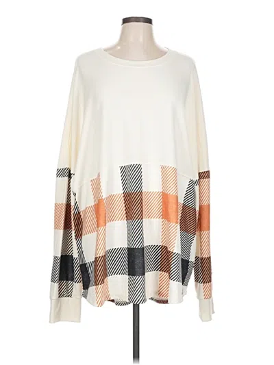 Pre-owned Lularoe Pullover Sweater In White