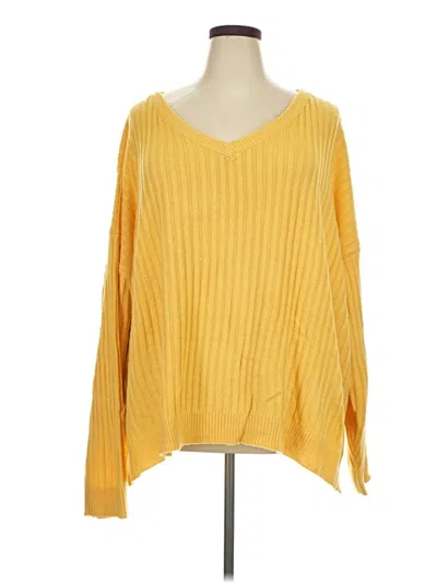 Pre-owned Lularoe Pullover Sweater In Yellow