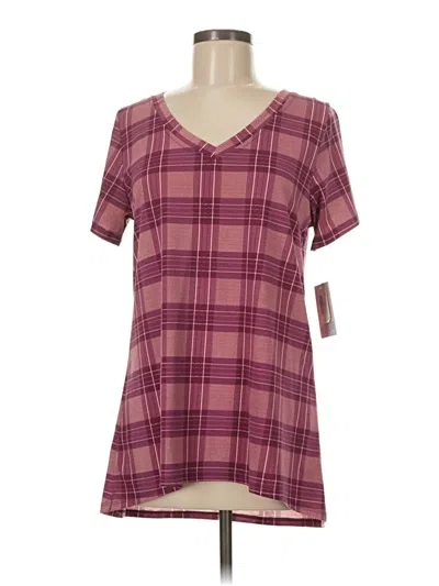 Lularoe Short Sleeve Blouse In Burgundy
