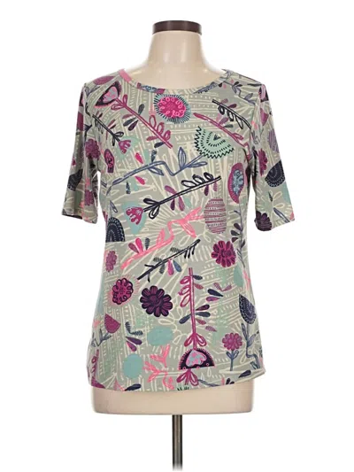 Pre-owned Lularoe Short Sleeve Blouse In Gray