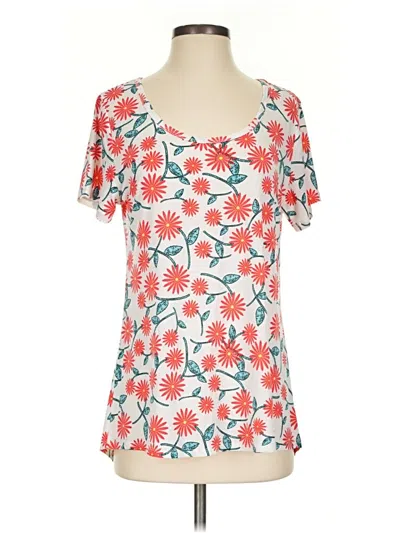 Pre-owned Lularoe Short Sleeve Blouse In Pink