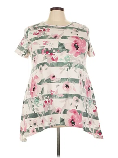 Pre-owned Lularoe Short Sleeve Blouse In Pink