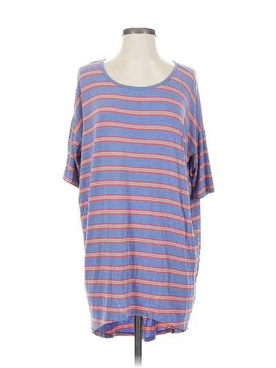 Pre-owned Lularoe Short Sleeve T-shirt In Blue