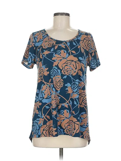 Pre-owned Lularoe Short Sleeve T-shirt In Blue