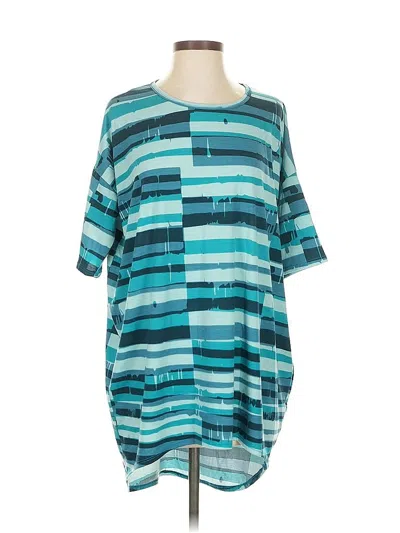Pre-owned Lularoe Short Sleeve T-shirt In Blue