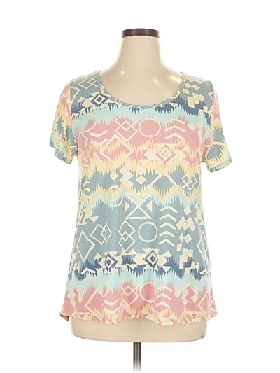Pre-owned Lularoe Short Sleeve T-shirt In Blue